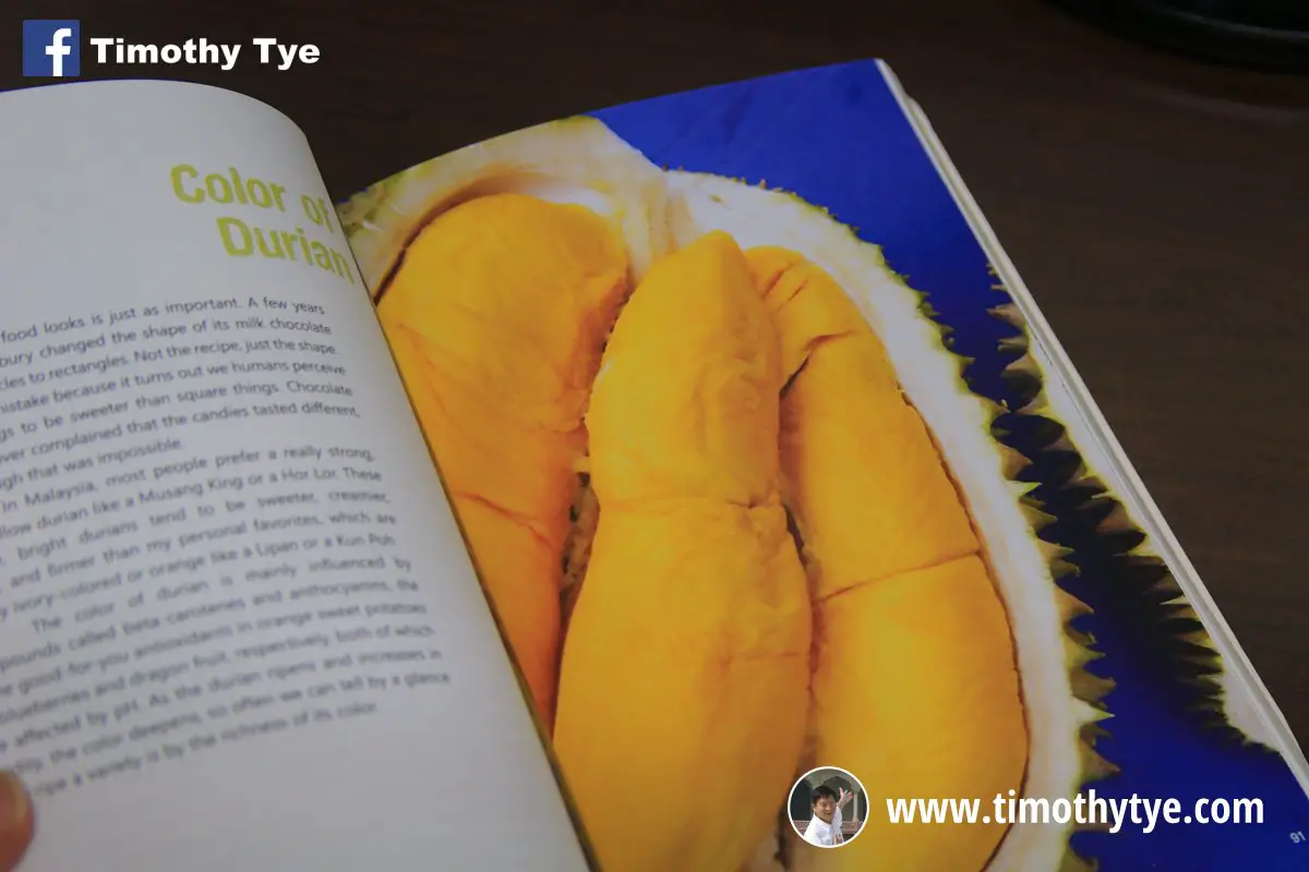 Learn to identify different types of durians by the colour