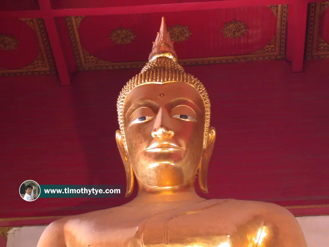 Phra Mongkhon Bophit, the giant Buddha statue in the wihan that bears its name